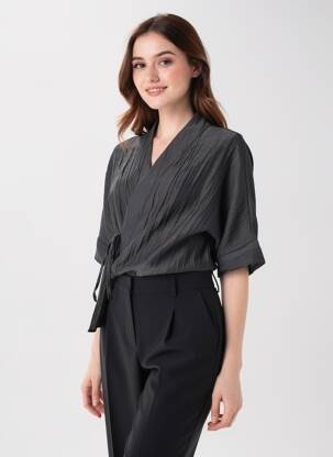 Top manches longues manches longues noir COMPAÑIA FANTASTICA femme