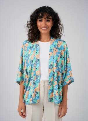 Veste casual manches longues bleu LA FIANCÉE femme