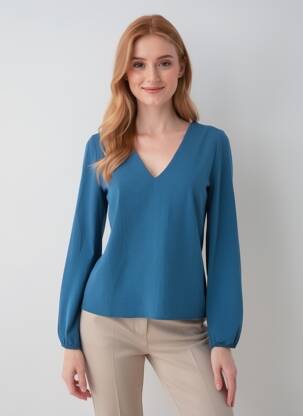 Top manches longues manches longues bleu TIFFOSI femme