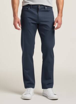 Pantalon chino poches bleu DELAHAYE homme