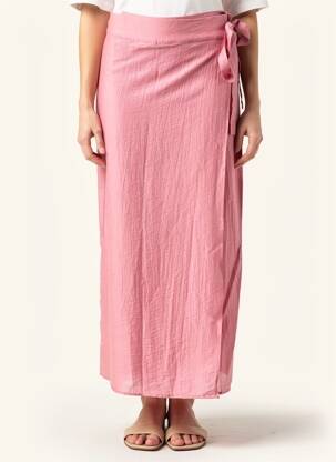 Jupe longue taille normale rose COMPAÑIA FANTASTICA femme