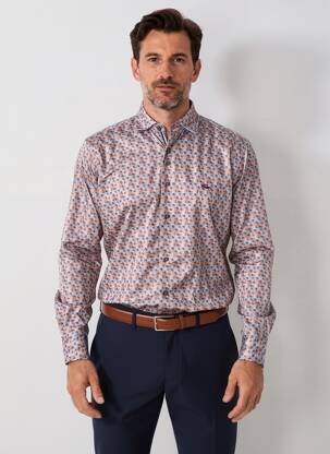 Chemise manches longues imprimé fantaisie bleu THE SURFCAR homme