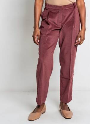 Pantalon slim poches marron MARYLEY femme
