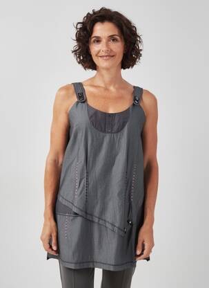 Tunique manches longues gris FELINO femme