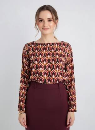 T-shirt manches longues manches longues rouge SURKANA femme