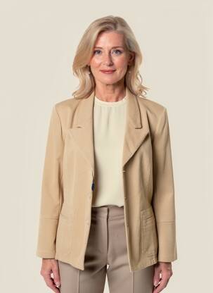 Blazer poches beige ROSA ROSAM femme