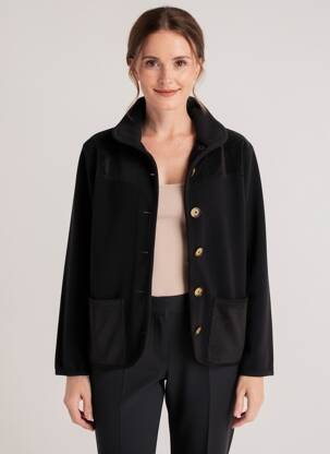 Polaire stretch noir AGATHE & LOUISE femme
