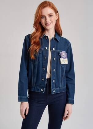 Veste casual poches bleu BUFFALO femme