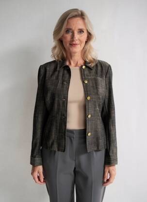 Veste casual poches bleu FELINO femme