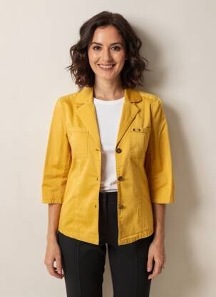 Blazer poches jaune AGATHE & LOUISE femme