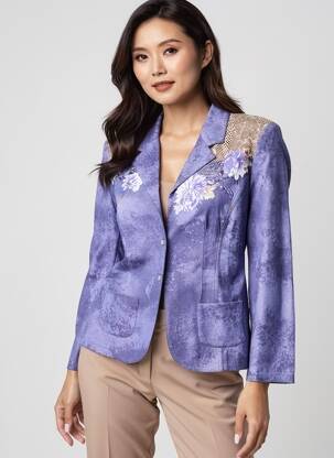 Blazer poches violet ROSA ROSAM femme