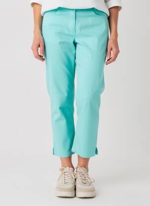 Pantalon 7/8 stretch taille normale bleu CONCEPT K femme