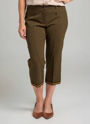Pantacourt stretch taille normale marron ROSA ROSAM femme