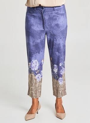 Pantacourt coupe droite taille normale bleu ROSA ROSAM femme
