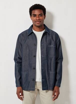 Veste casual fermeture boutonnée sur le devant noir C17 homme