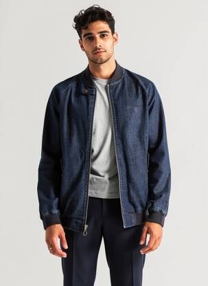 Veste casual resserrée sur le bas bleu FAGUO homme