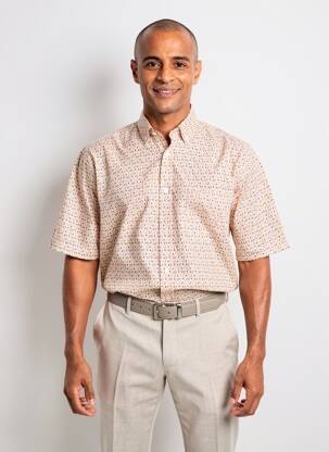 Chemise manches courtes poches jaune BANDE ORIGINALE homme