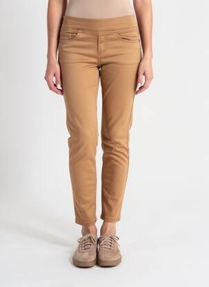Jegging tissage denim taille normale jaune KANOPE femme