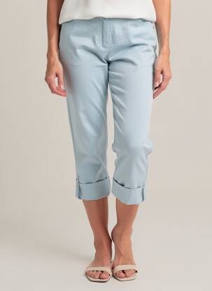 Pantacourt stretch taille normale bleu AGATHE & LOUISE femme