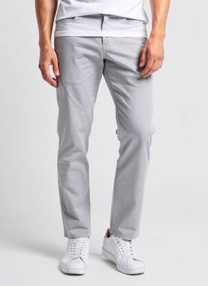 Pantalon slim stretch taille normale gris REDMAN homme