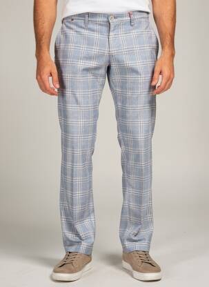 Pantalon chino poches taille normale bleu HATTRIC homme