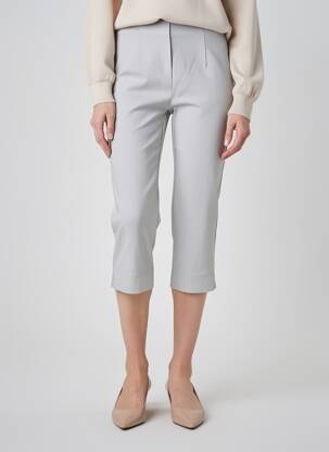 Pantacourt stretch taille normale gris MAGIC SHAPE femme