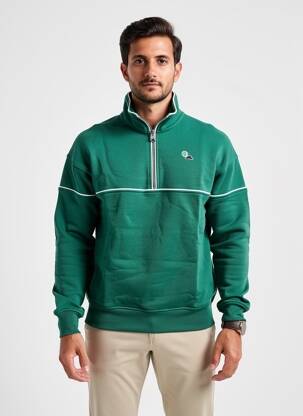 Sweat-shirt broderie manches longues vert THE ACE CLUB homme