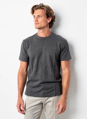 T-shirt coupe droite manches courtes gris AMERICAN VINTAGE homme