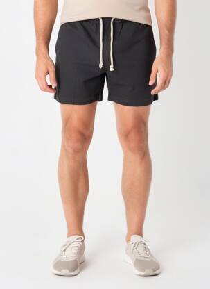 Short fermeture liens à nouer noir BLOOD+BONE homme