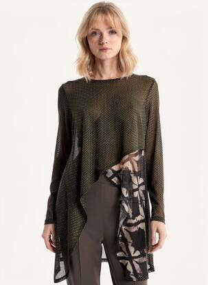 Top manches longues manches longues noir KOZAN femme