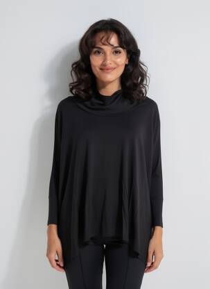 T-shirt manches longues manches longues noir KOZAN femme