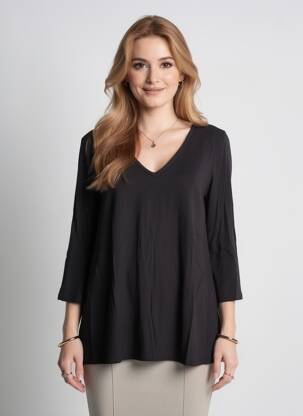 T-shirt manches longues manches longues noir KOZAN femme