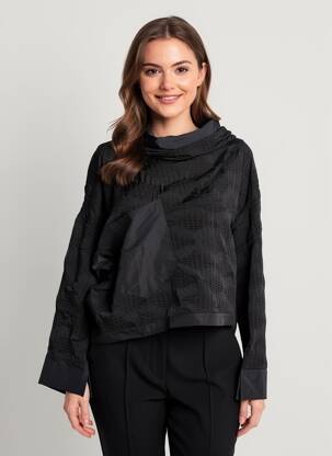 T-shirt manches longues manches longues noir KOZAN femme