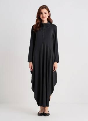 Robe longue manches longues manches longues gris URBAN BY ALEMBIKA femme
