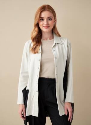 Veste casual poches beige URBAN BY ALEMBIKA femme