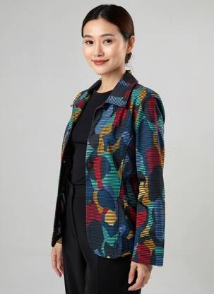 Blazer poches bleu ALEMBIKA femme