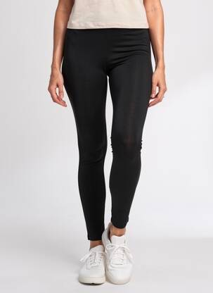 Legging tissage jersey taille normale noir KOZAN femme