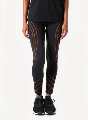 Legging effet matière satinée taille normale noir KOZAN femme