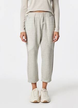 Pantalon 7/8 stretch taille normale gris GERSHON BRAM femme
