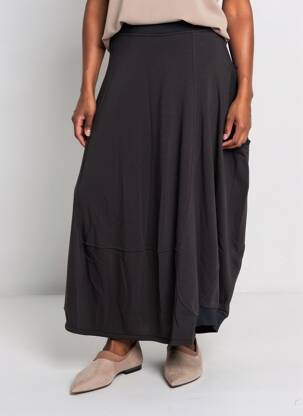 Jupe longue taille normale noir URBAN BY ALEMBIKA femme