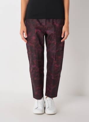 Pantalon cargo coupe droite taille normale violet ALEMBIKA femme
