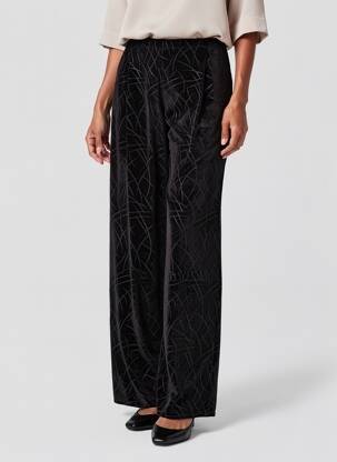Pantalon droit stretch taille normale noir KOZAN femme