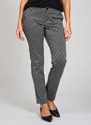 Pantalon slim taille normale taille normale gris PLEASE femme