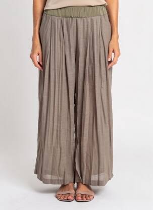 Pantalon large coupe fluide taille normale vert GERSHON BRAM femme
