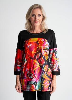 T-shirt manches longues manches longues rouge DOLCEZZA femme