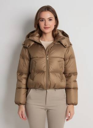 Doudoune manches longues a capuche marron MPC (MA PETITE CAPSULE) femme