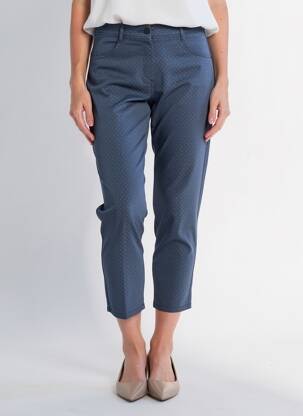 Pantalon 7/8 stretch taille normale bleu EAST DRIVE femme