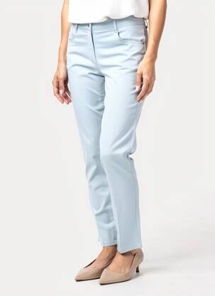 Pantalon slim stretch taille normale bleu EAST DRIVE femme