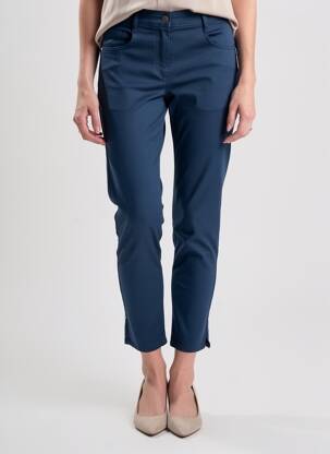 Pantalon 7/8 stretch taille normale bleu EAST DRIVE femme