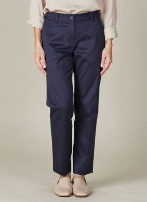 Pantalon chino tissage popeline taille normale bleu BETTY BARCLAY femme